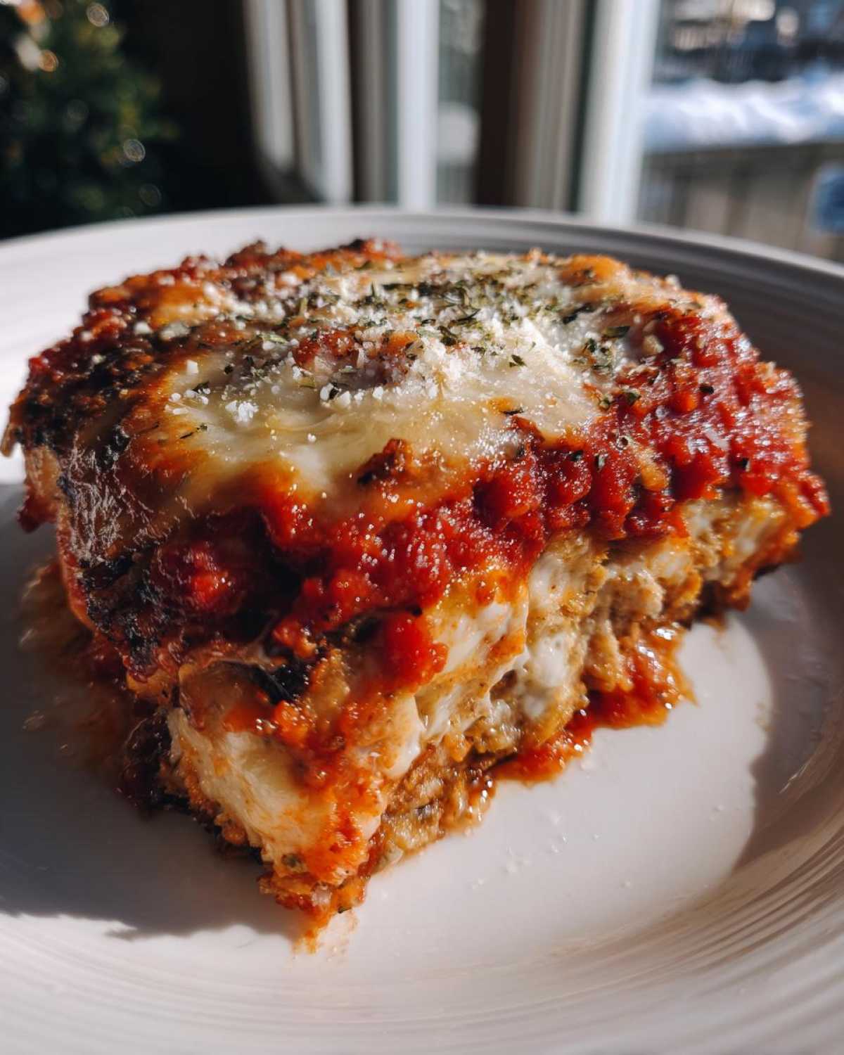 Baked Eggplant Parmesan - detail 2