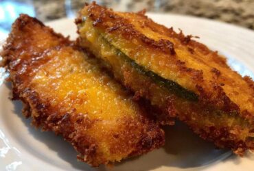 Cheese-Wrapped Pickles