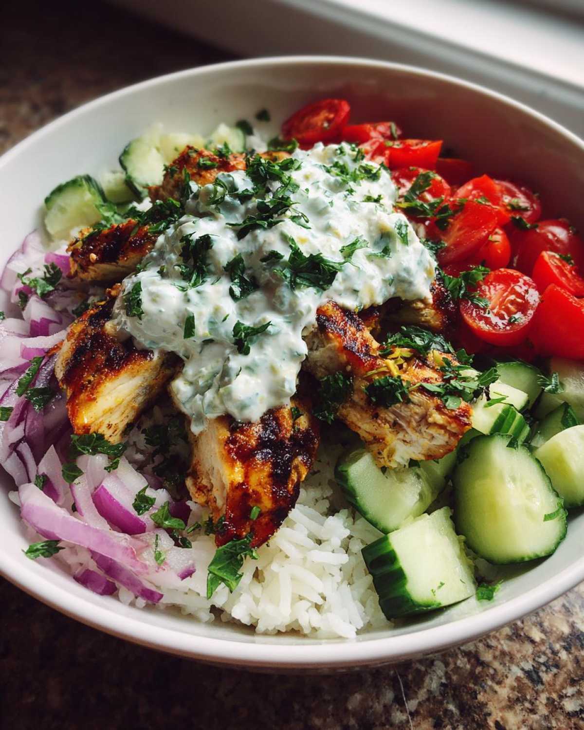Chicken Tzatziki Rice Bowls - detail 1