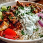 Chicken Tzatziki Rice Bowls