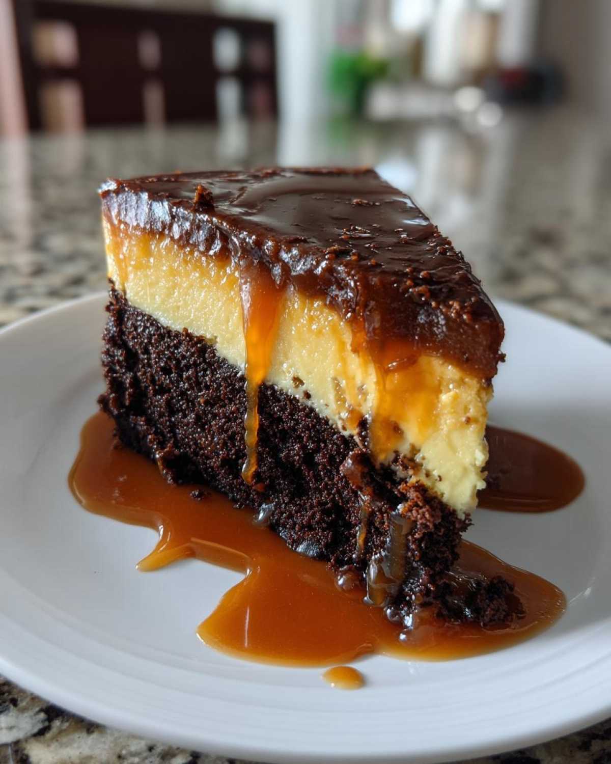 Chocoflan (Impossible Cake) - detail 2