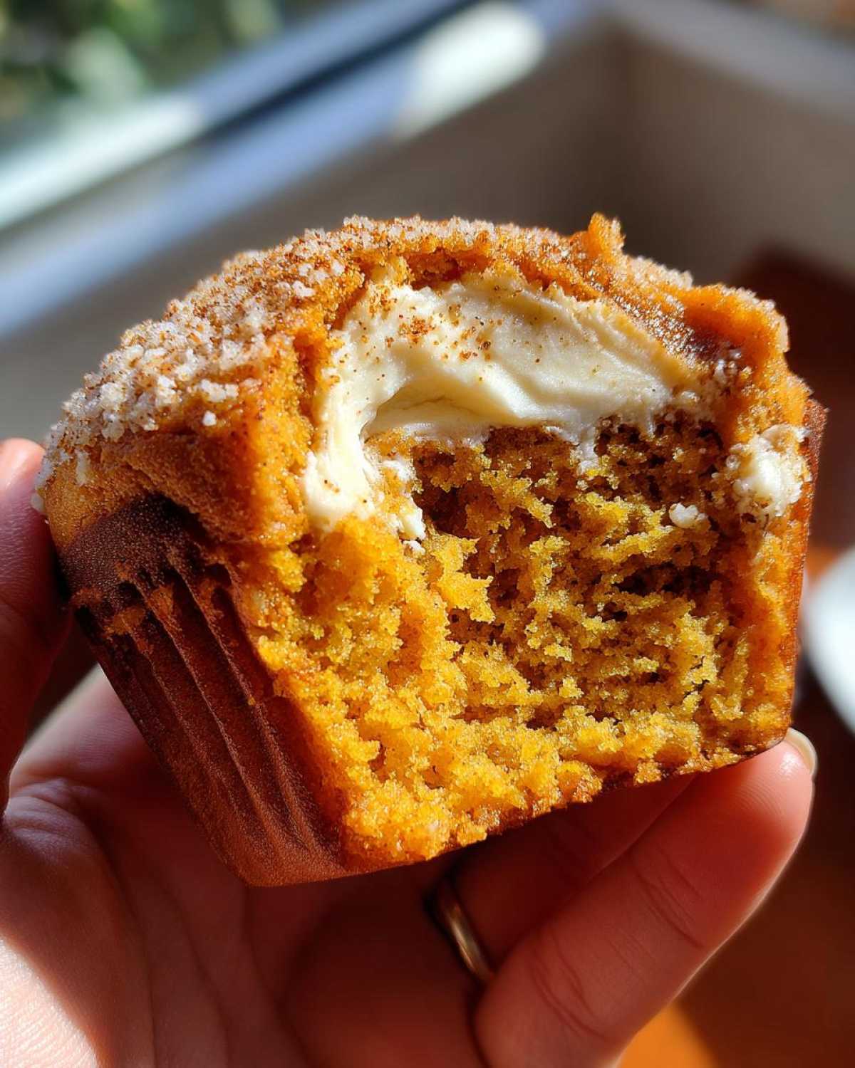 Copycat Starbucks Pumpkin Cream Cheese Muffin - detail 2