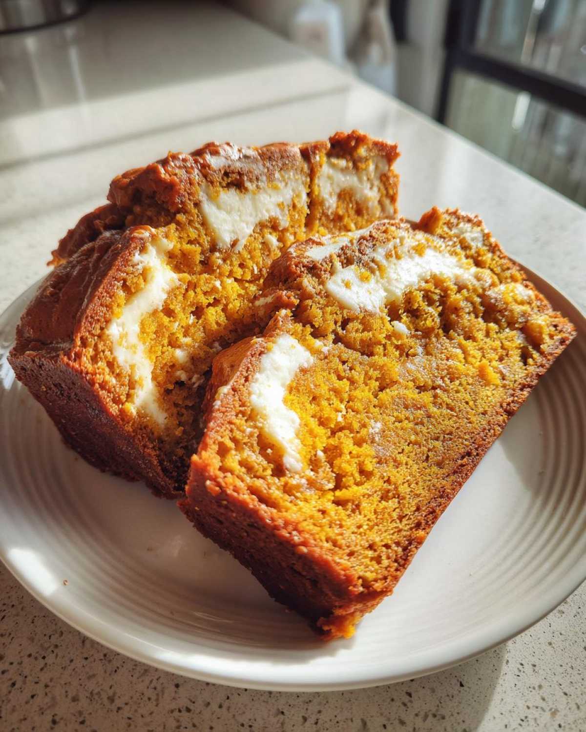 Cream Cheese Swirled Pumpkin Bread - detail 1