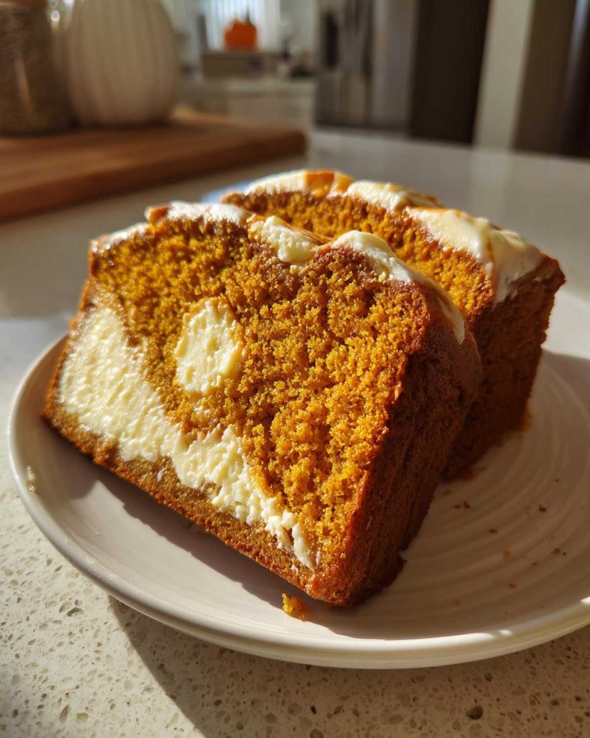 Cream Cheese Swirled Pumpkin Bread - detail 2
