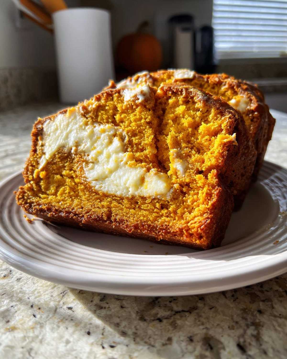 Cream Cheese Swirled Pumpkin Bread - detail 3