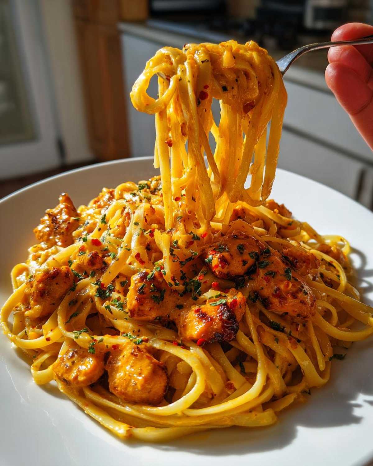 Creamy Cowboy Butter Chicken Linguine - detail 2