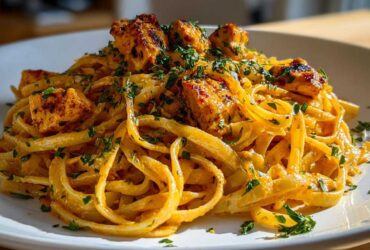 Creamy Cowboy Butter Chicken Linguine