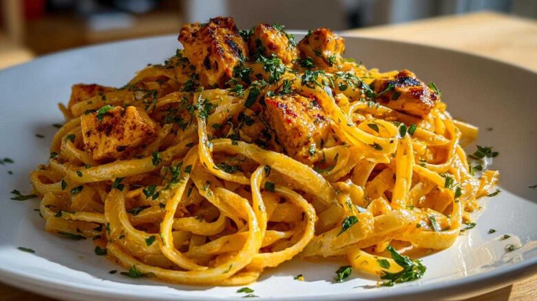 Creamy Cowboy Butter Chicken Linguine