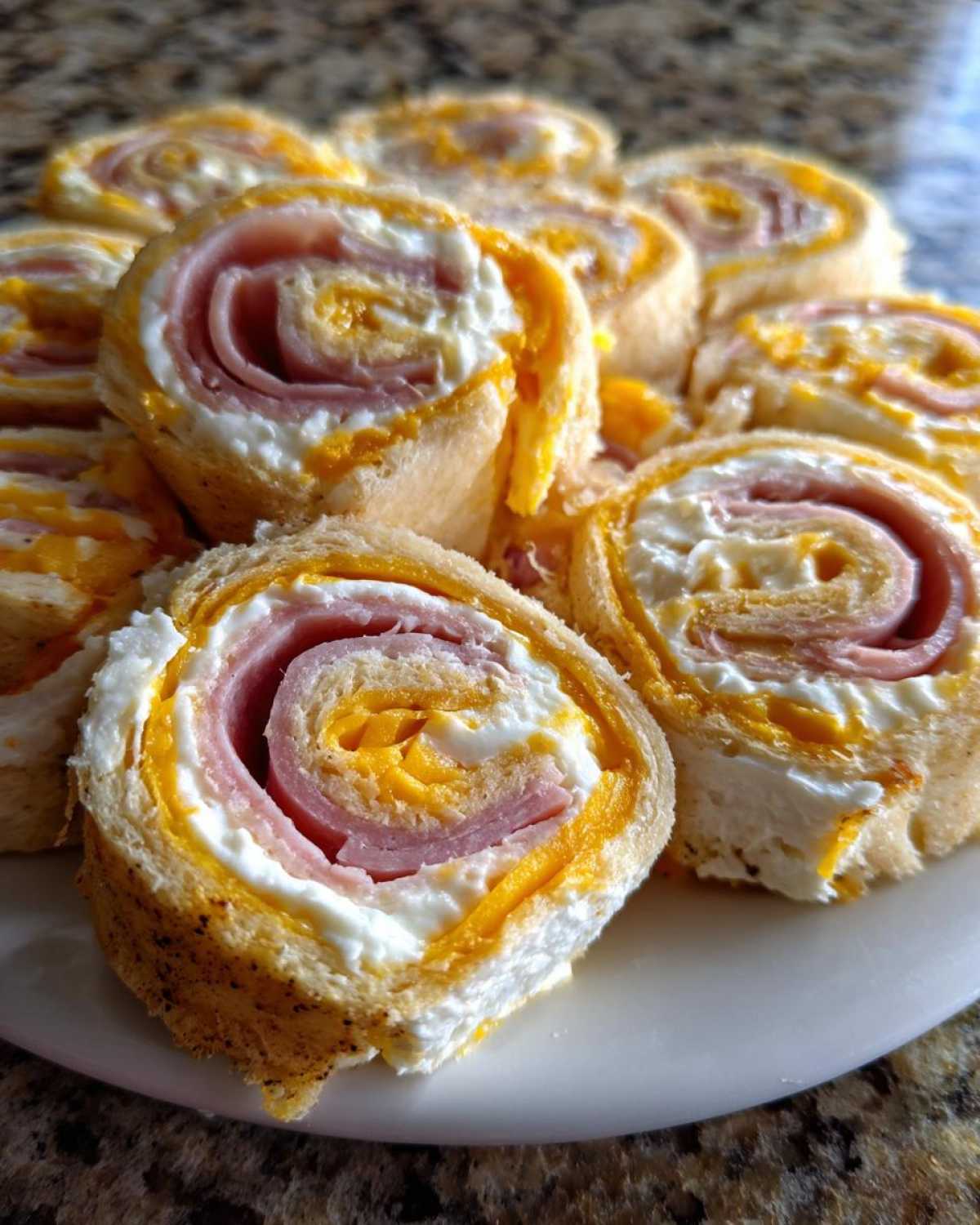 Ham and Cheese Pinwheels - detail 1