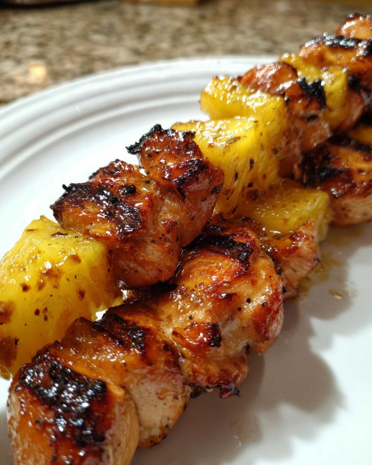 Hawaiian Grilled Chicken Skewers - detail 2