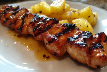 Hawaiian Grilled Chicken Skewers