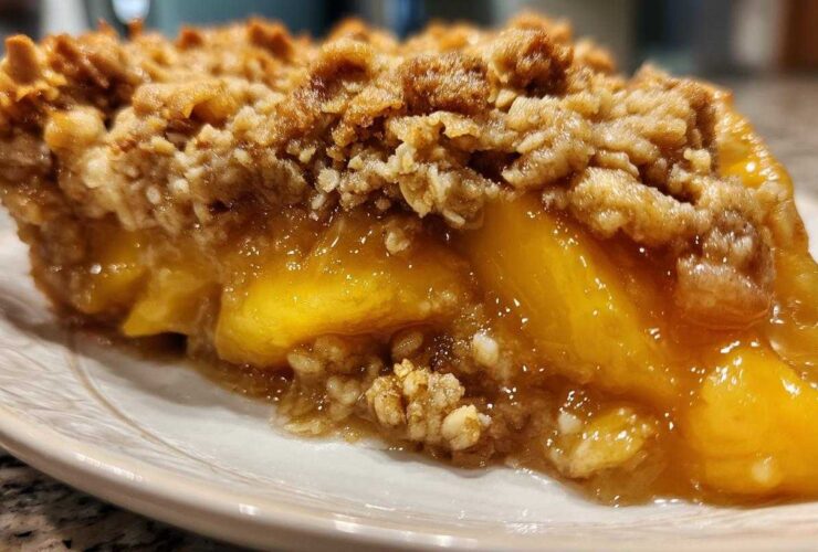 Peach Crisp with Fresh Peaches
