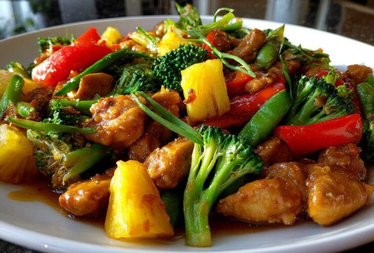 Pineapple Ginger Chicken Stir-Fry