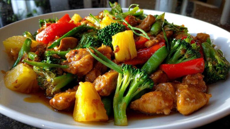 Pineapple Ginger Chicken Stir-Fry