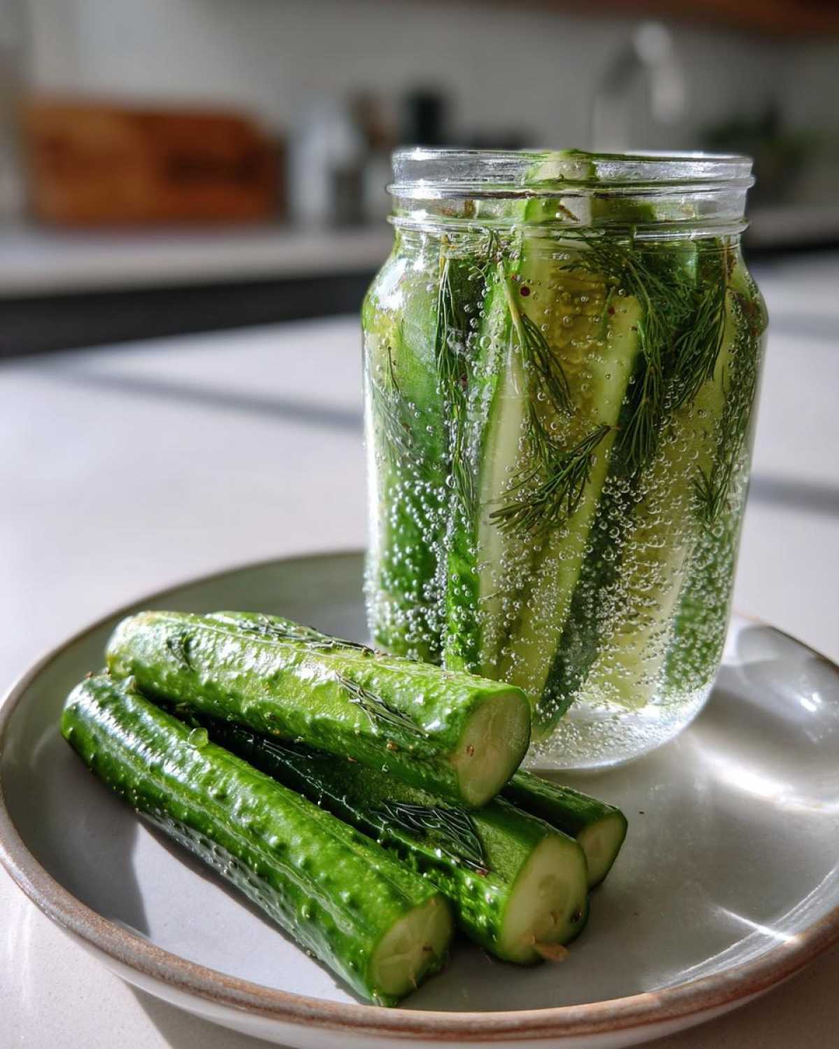 Refrigerator Dill Pickles - detail 2