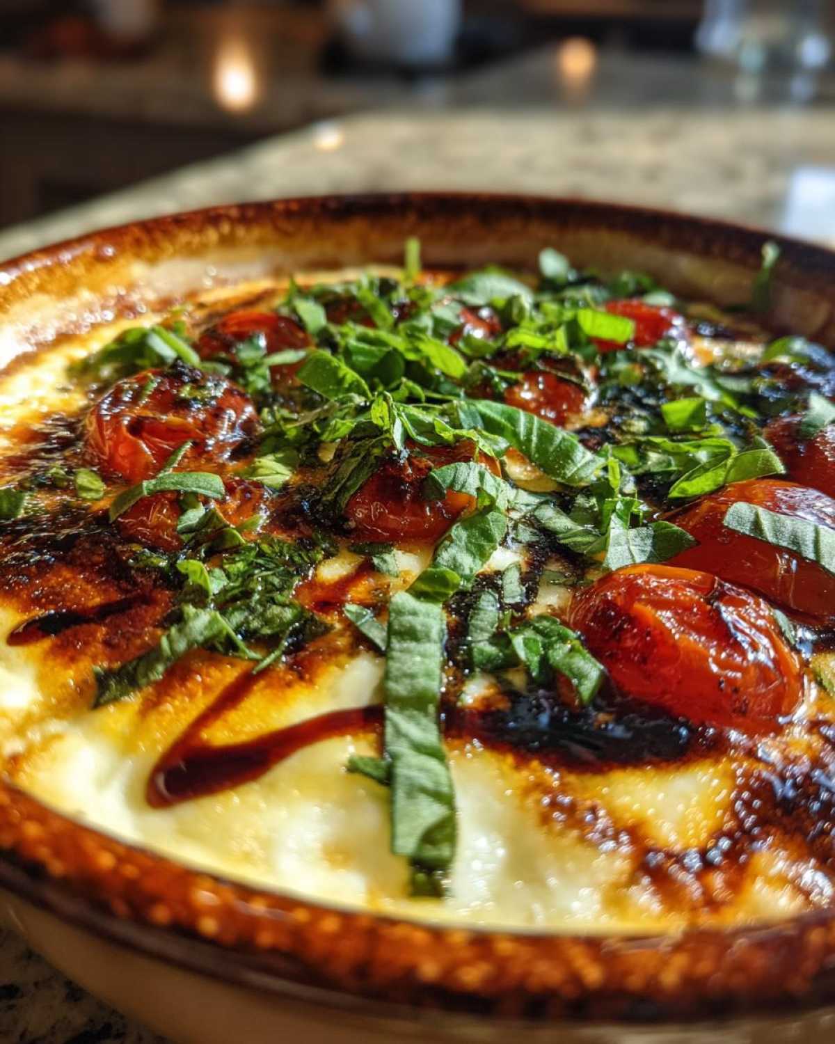 Roasted Garlic Caprese Dip - detail 1