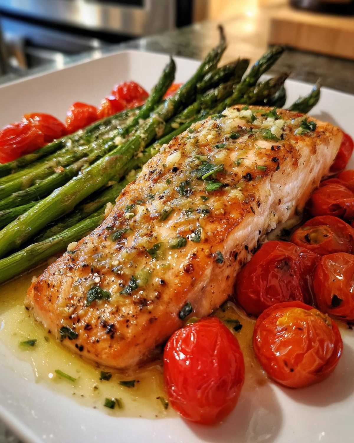 Sheet Pan Lemon Garlic Salmon - detail 1