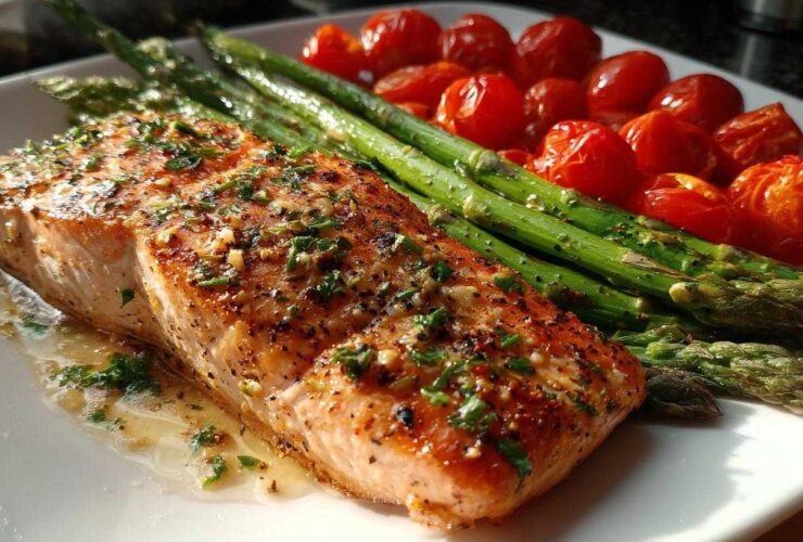 Sheet Pan Lemon Garlic Salmon
