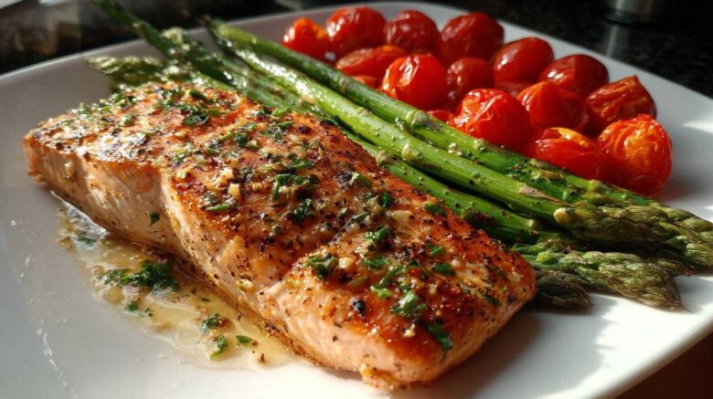 Sheet Pan Lemon Garlic Salmon