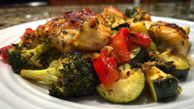 Sheet Pan Lemon Herb Chicken & Veggies