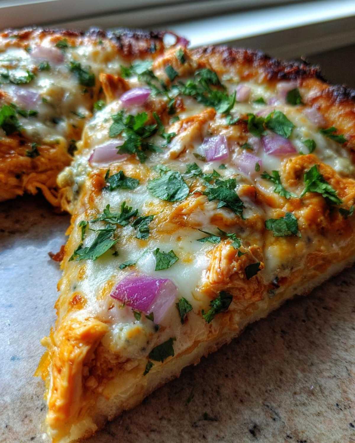 Skillet Buffalo Chicken Pizza - detail 2