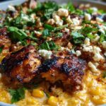 Skillet Creamed Street Corn Chicken