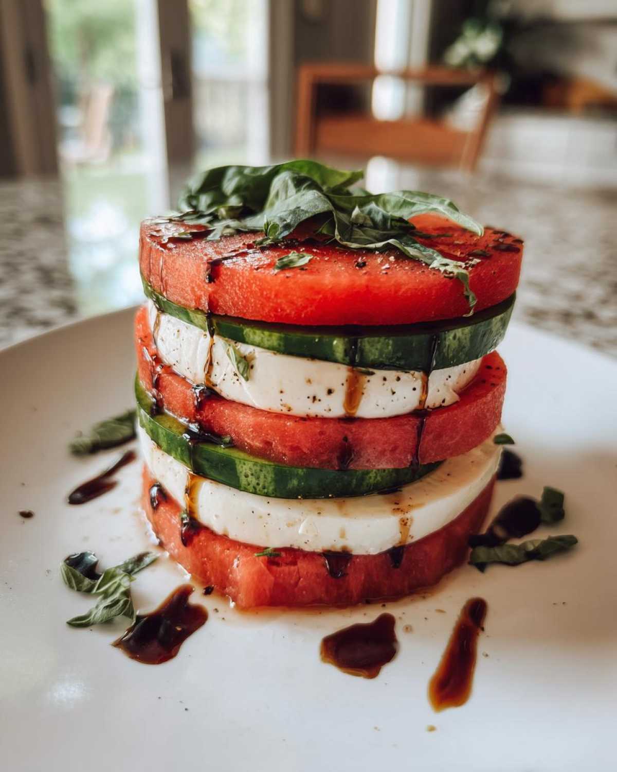 Watermelon Caprese Sandwich - detail 2