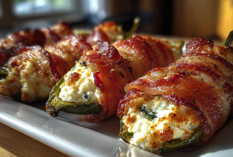 Bacon-Wrapped Jalapeño Poppers with a Twist