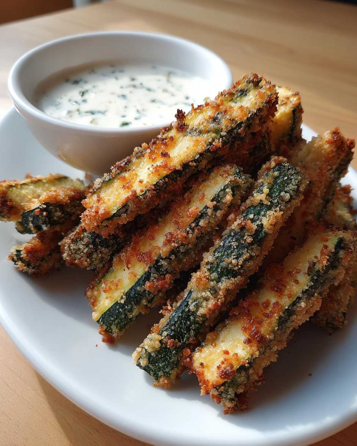 Baked Zucchini Fries with Ranch - detail 2