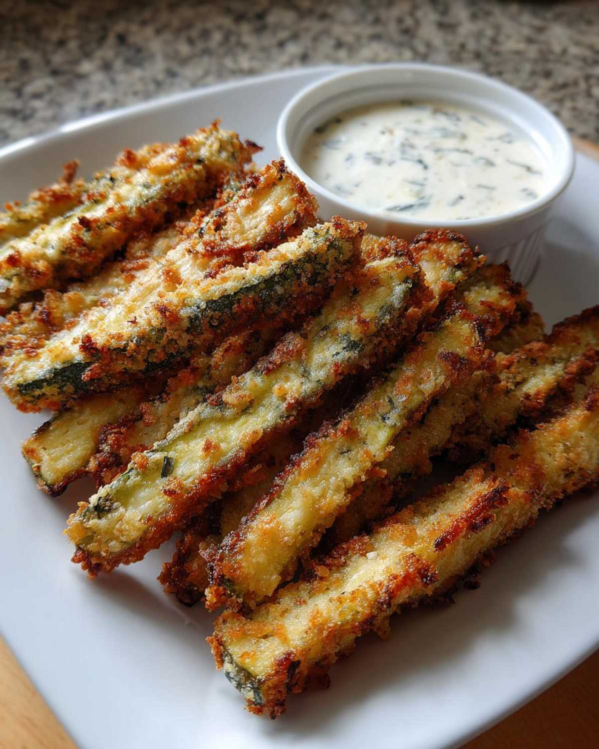 Baked Zucchini Fries with Ranch - detail 3