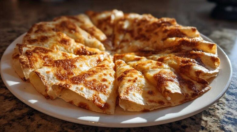 Blooming Quesadilla Ring Party Appetizer