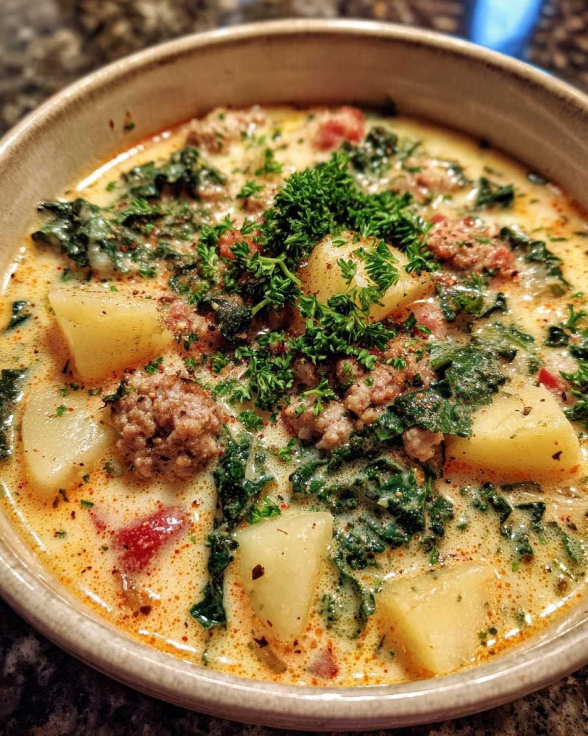 Copycat Olive Garden Zuppa Toscana - detail 2