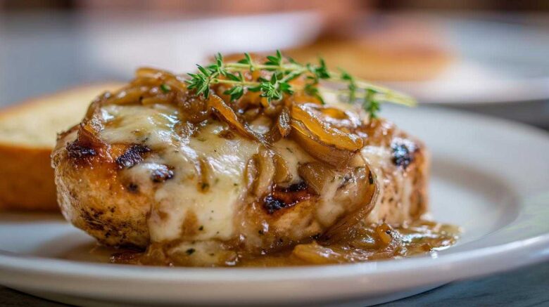 Cozy French Onion Soup Grilled Chicken