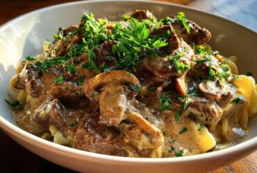 Creamy Beef and Mushroom Stroganoff
