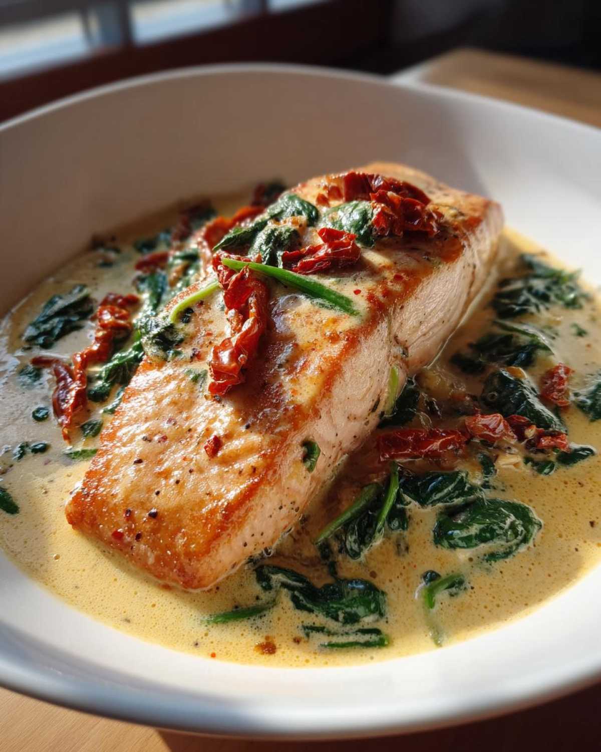 Creamy Tuscan Salmon Skillet - detail 4