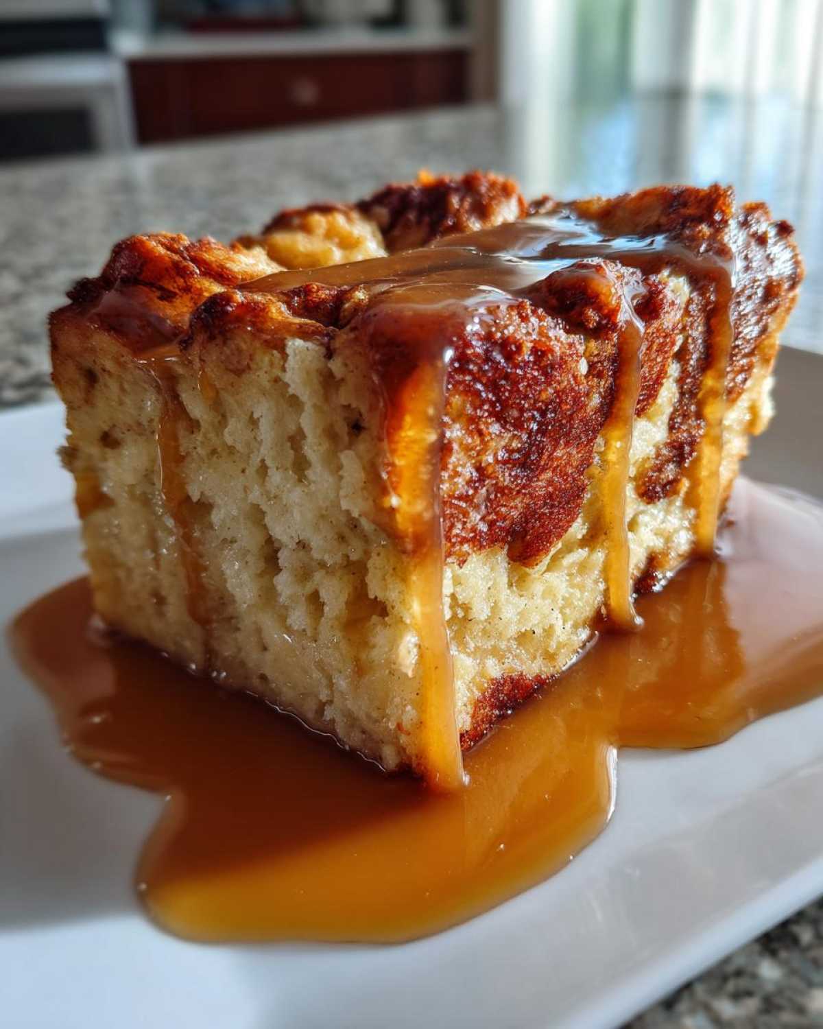 Eggnog Bread Pudding with Bourbon Sauce - detail 1