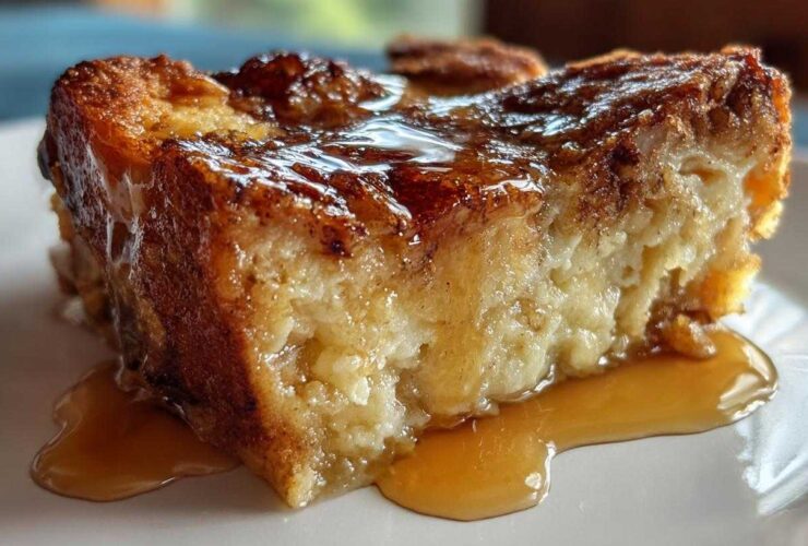 Eggnog Bread Pudding with Bourbon Sauce