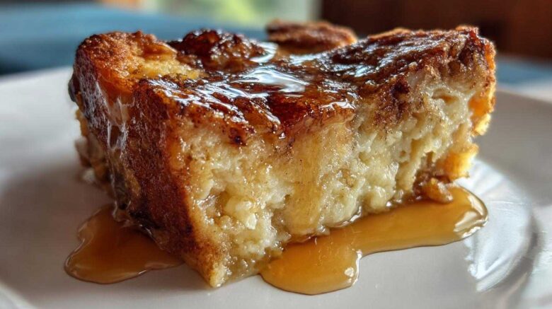 Eggnog Bread Pudding with Bourbon Sauce