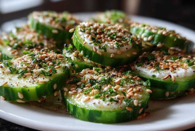 Everything Bagel Cucumber Bites