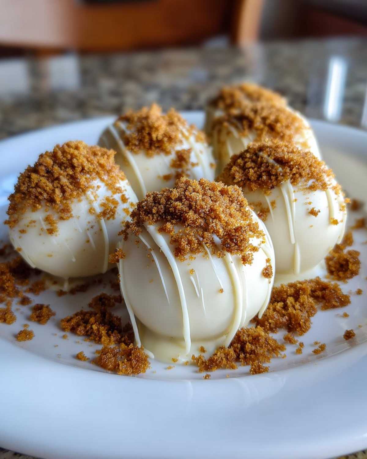 Gingerbread Cheesecake Truffles - detail 3