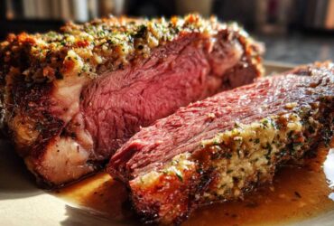 Holiday Prime Rib with Garlic Crust