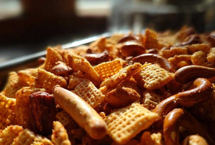 Homemade Chex Mix with a Kick