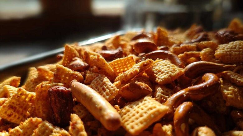 Homemade Chex Mix with a Kick