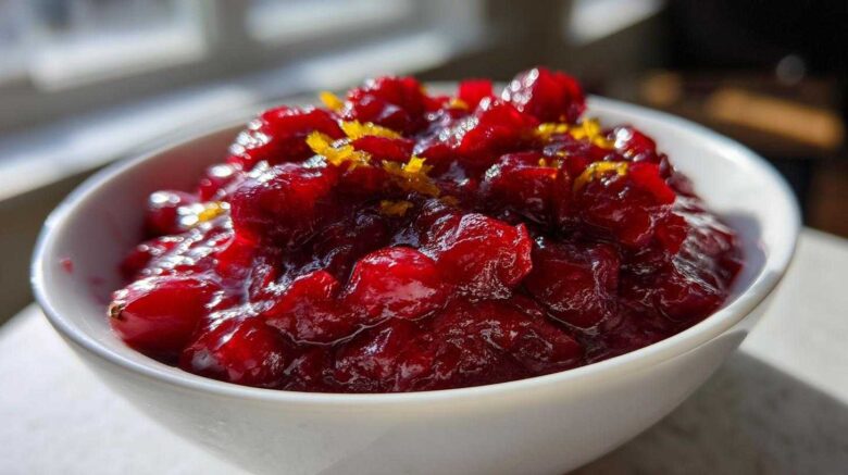 Homemade Cranberry Sauce with a Twist