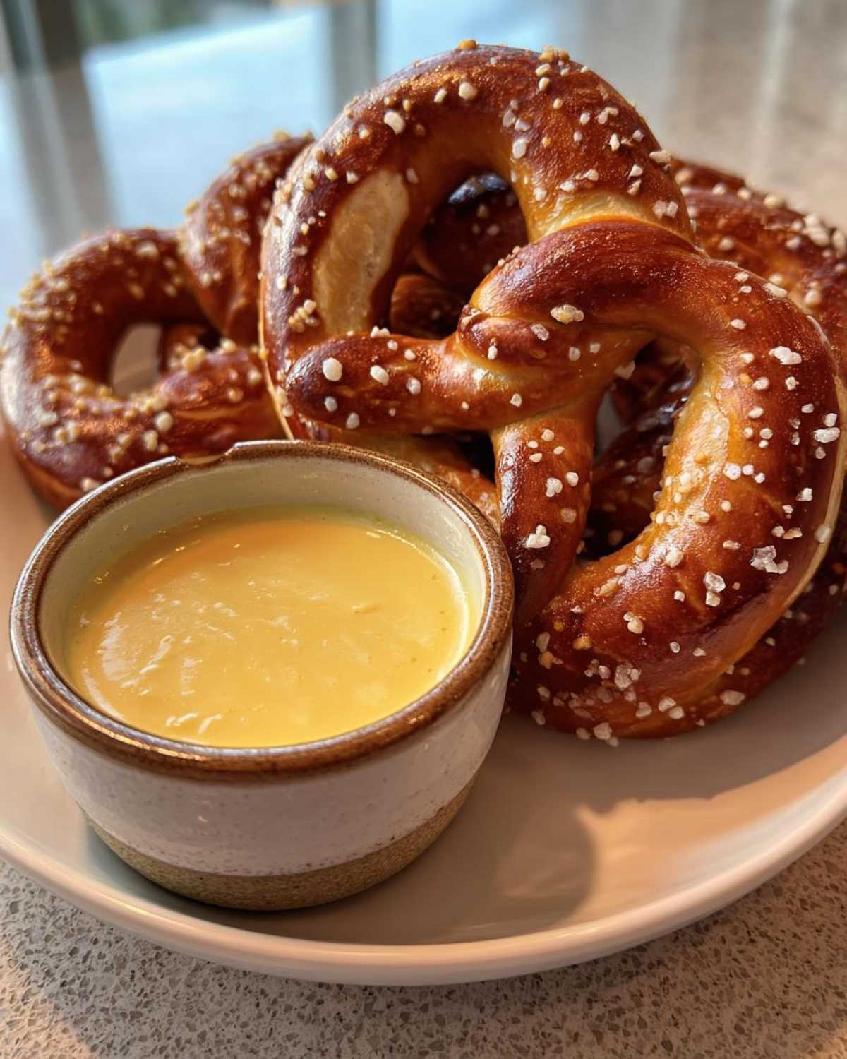 Homemade Soft Pretzels with Beer Cheese Dip - detail 1