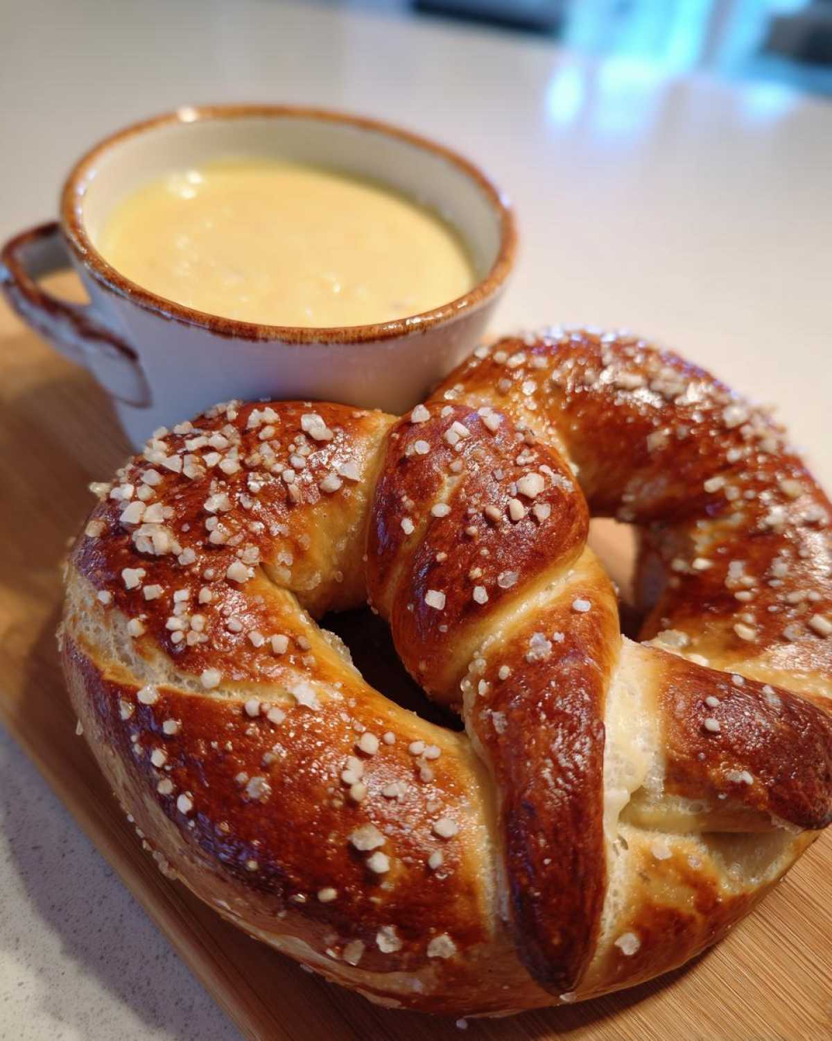 Homemade Soft Pretzels with Beer Cheese Dip - detail 2