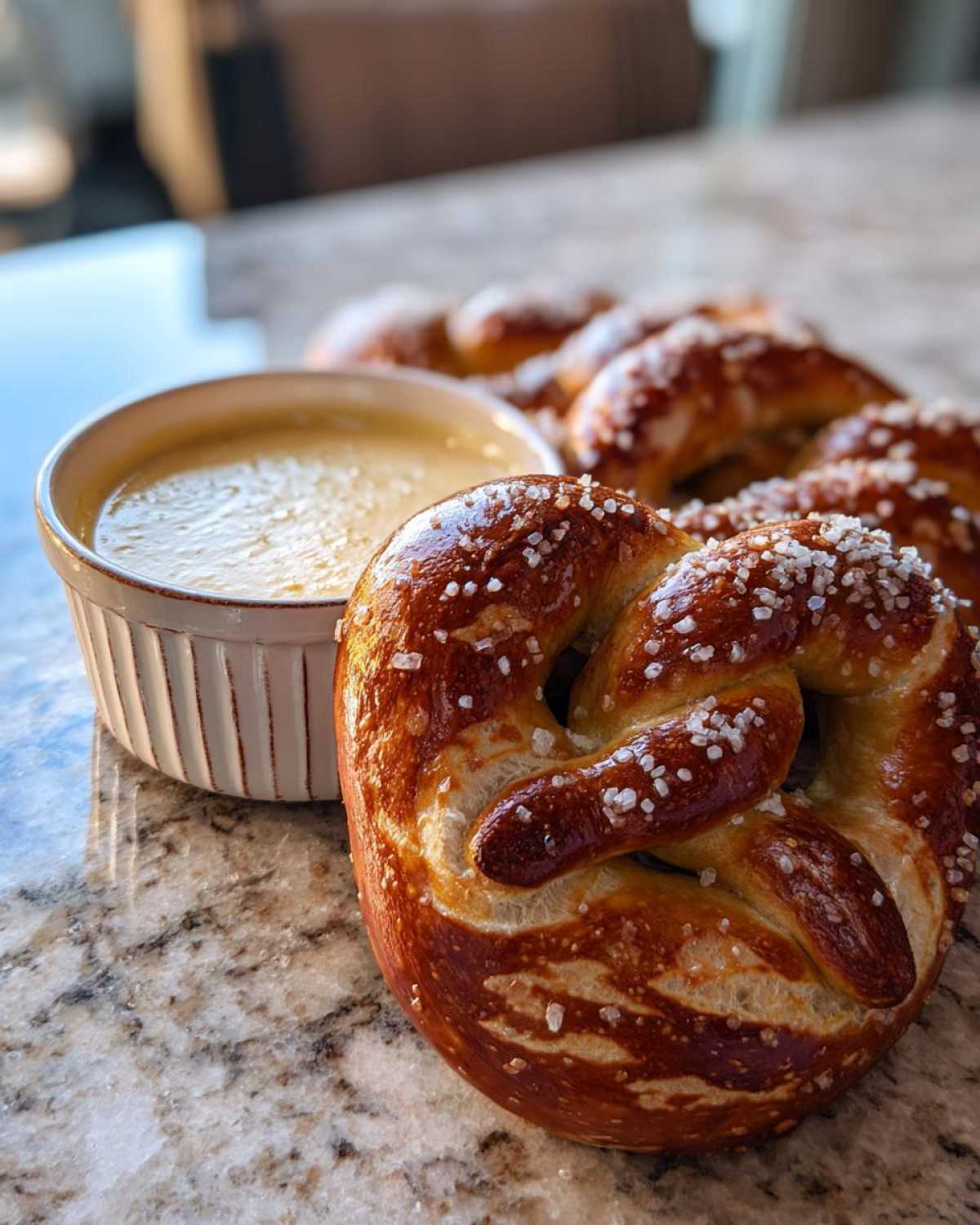 Homemade Soft Pretzels with Beer Cheese Dip - detail 3