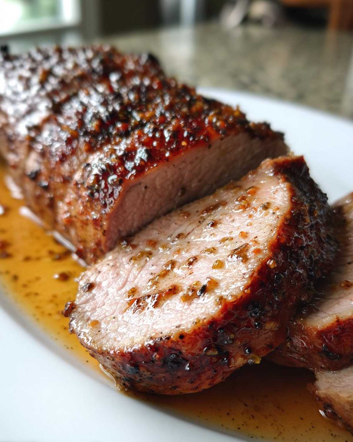 Honey Mustard Glazed Pork Tenderloin - detail 1