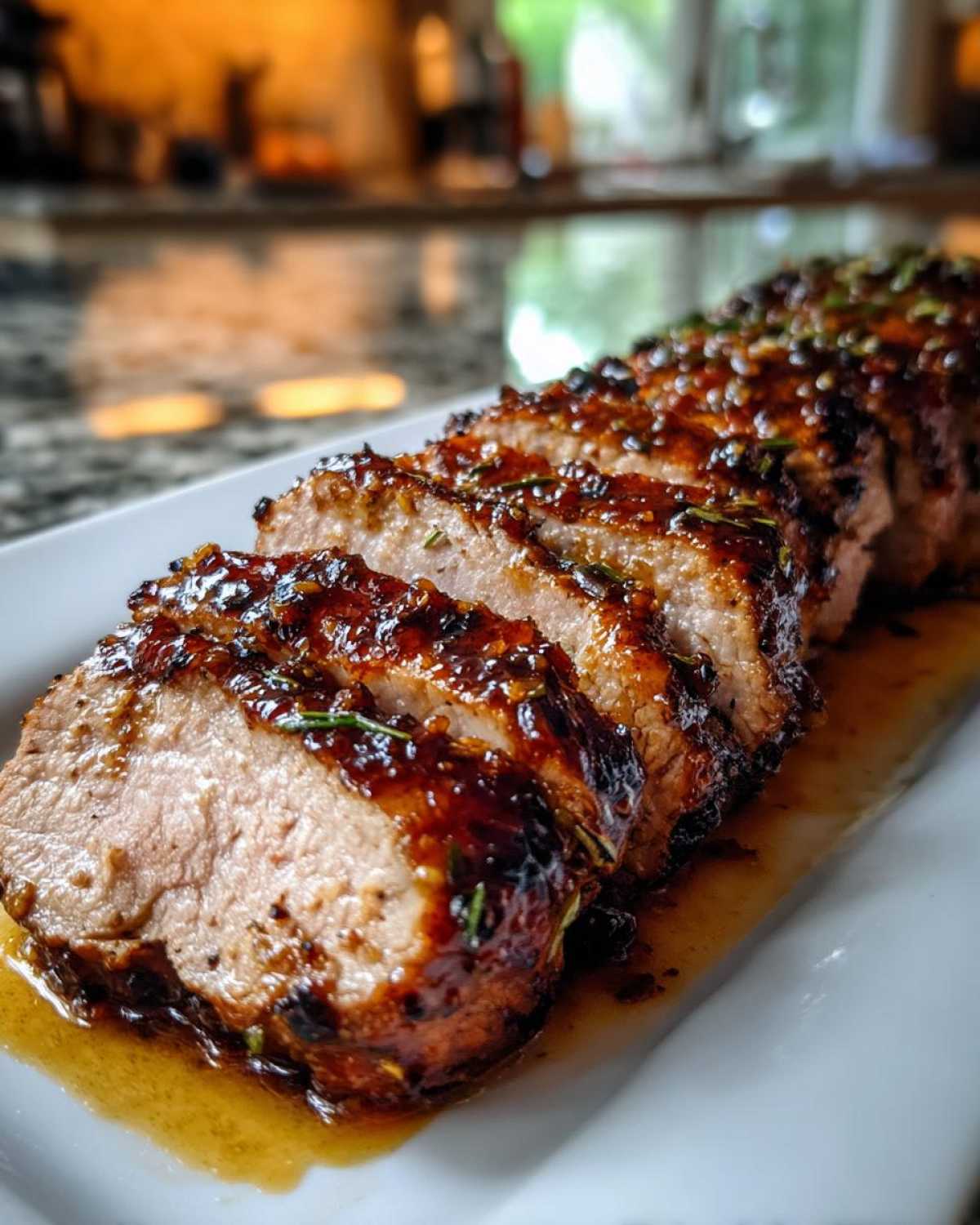 Honey Mustard Glazed Pork Tenderloin - detail 2