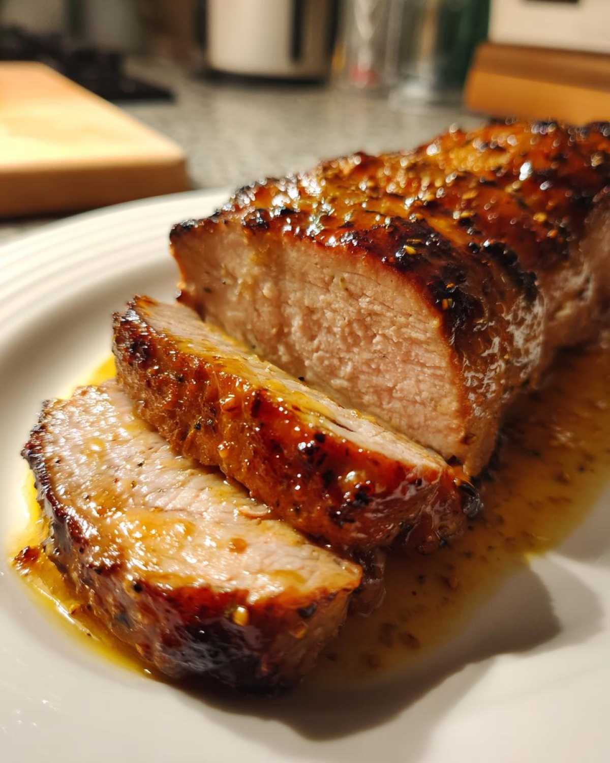 Honey Mustard Glazed Pork Tenderloin - detail 3